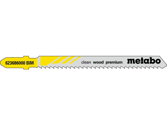 5 plátků pro přímočaré pily "clean wood premium" 74/ 2,5 mm, BiM