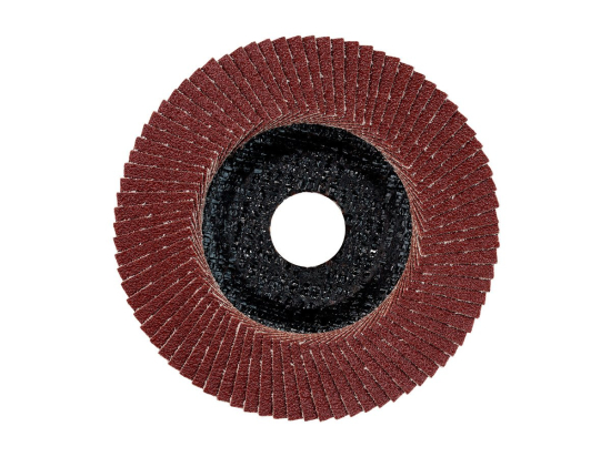 Lamelový brusný talíř 125 mm P 80, normální korund, ocel, neželezné kovy, klenuté provedení