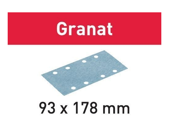 Brusný papír STF 93X178 P180 GR/100 Granat