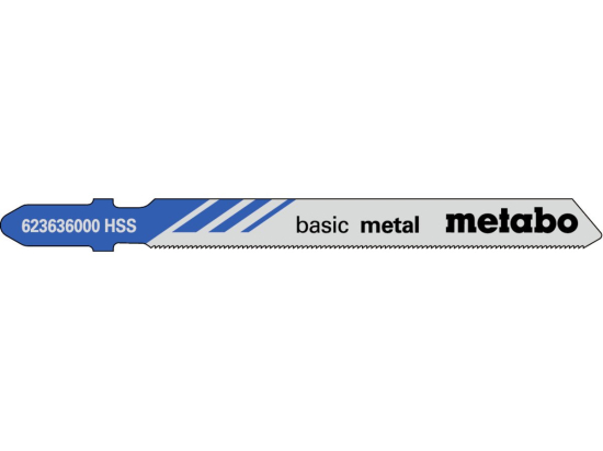 5 plátků pro přímočaré pily "basic metal" 66/ 0,7 mm, HSS