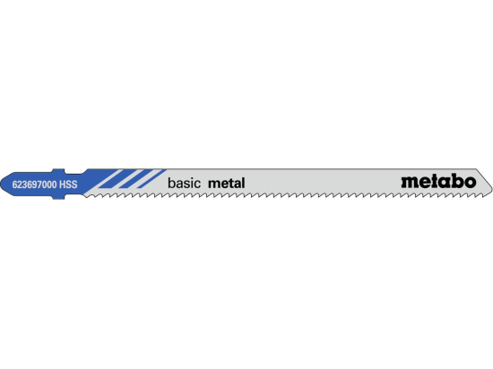 5 plátků pro přímočaré pily "basic metal" 106/ 2,0 mm, HSS