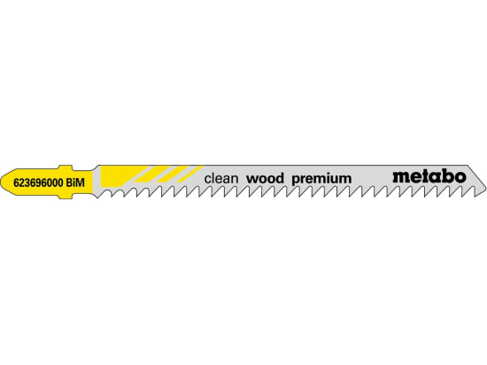 5 plátků pro přímočaré pily "clean wood premium" 91/ 3,0 mm, BiM
