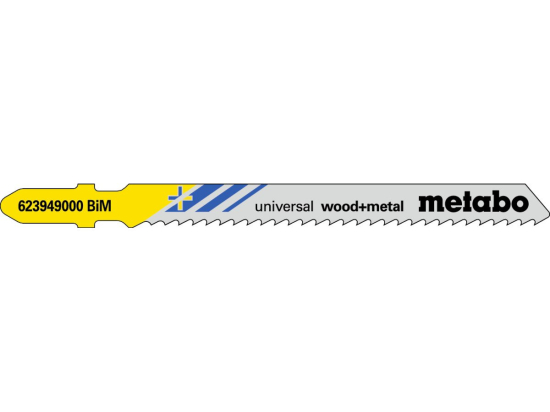 5 plátků pro přímočaré pily "universal wood + metal" 90/ 2,5 mm, BiM