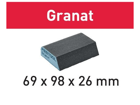 Brusná houba 69x98x26 120 CO GR/6 Granat