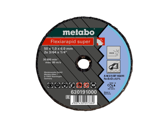 Malý řezný kotouč Flexiarapid Super 50x1,0x6,0 Inox