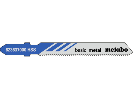 3 plátky pro přímočaré pily "basic metal" 51/ 1,2 mm, HSS