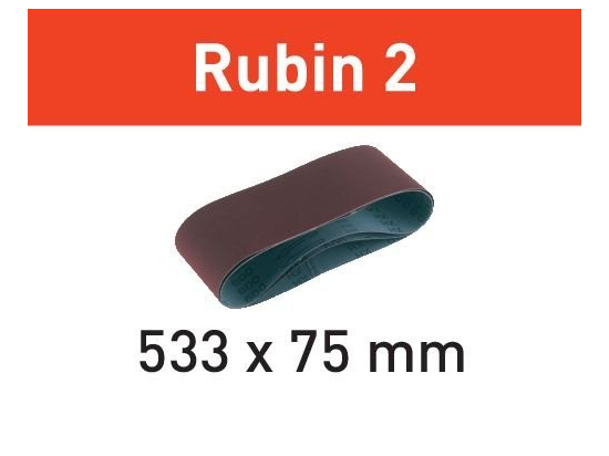 Brusný pás L533X 75-P40 RU2/10 Rubin 2