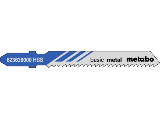 5 plátků pro přímočaré pily "basic metal" 51/ 2,0 mm, HSS