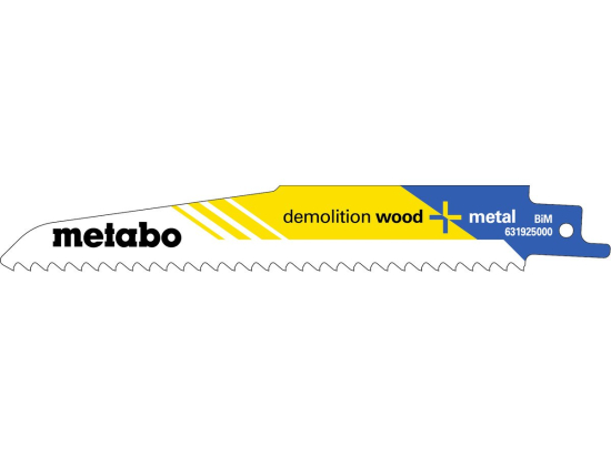 5 plátků pro pily ocasky "demolition wood + metal" 150 x 1,6 mm, BiM, 4,3 mm/ 6 TPI