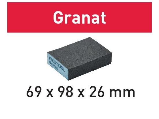Brusná houba 69x98x26 60 GR/6 Granat