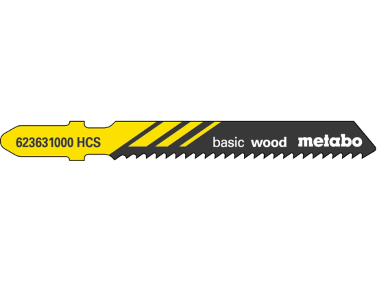 5 plátků pro přímočaré pily "basic wood" 51/ 2,0 mm, HCS