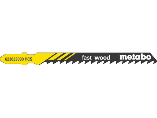 5 plátků pro přímočaré pily "fast wood" 74/ 4,0 mm, HCS