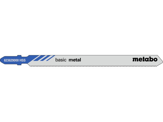 5 plátků pro přímočaré pily "basic metal" 106/ 1,2 mm, HSS