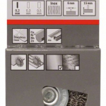 Kotoučový drátěný kartáč, zvlněný drát, 50×0,2 mm, nerezová ocel