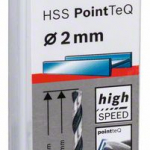 Spirálový vrták HSS PointTeQ 2,0 mm