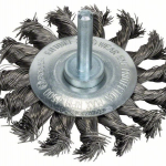 Kotoučový drátěný kartáč, copánkový, 70×0,35 mm, nerezová ocel