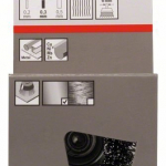 Hrnkový kartáč, zvlněný drát, 50×0,3 mm, ocel