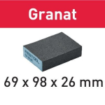 Brusná houba 69x98x26 120 GR/6 Granat