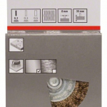 Kotoučový drátěný kartáč, zvlněný drát, 80×0,2 mm, mosazný povrch