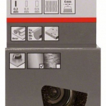 Hrnkový kartáč, zvlněný drát, 50×0,2 mm, mosazný povrch