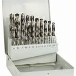 Sada spirálových vrtáků do kovu HSS-G, DIN 338, 135° v kovové kazetě, 1–13 mm, 25 kusů