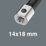 Momentové klíče Click-Torque X 6 pro nástrčné nástroje, 80-400 Nm, 14x18 x 80-400 Nm