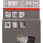Kotoučový drátěný kartáč, zvlněný drát, 50×0,2 mm, ocel
