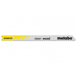 5 U- plátků pro přímočaré pily "clean wood" 82/ 2,5 mm, HCS, univerzální stopka