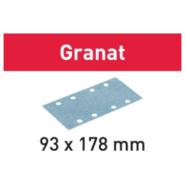 Brusný papír Granat STF 93X178 P80 GR/50