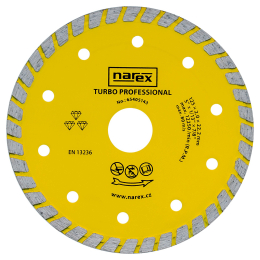 DIA 125 TP - Diamantový dělicí kotouč pro stavební materiály TURBO PROFESSIONAL 