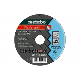 Flexiarapid 125x1,0x22,23 Inox, řezný kotouč, přímé provedení
