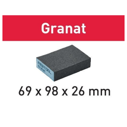 Brusná houba Granat 69x98x26 220 GR/6