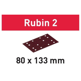 Brusný papír STF 80X133 P80 RU2/50 Rubin 2