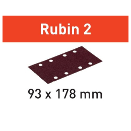 Brusný papír STF 93X178/8 P40 RU2/50 Rubin 2