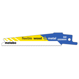 5 plátků pro pily ocasky "flexible wood + metal" 100 x 0,9 mm, BiM, 1.41-1.81 mm/ 14-18 TPI